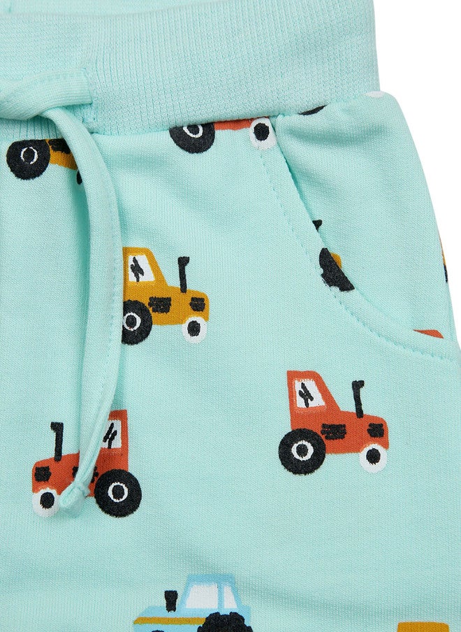 Bontots Infant Boys Organic Cotton Jogger with Little Tractor Print - Image 5